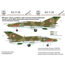 Had Models 72235 1/72 Decal For Mig-21 Um 5091 Dongo Squadron With Star National Insignias