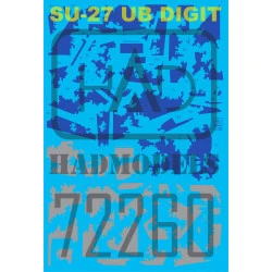 Had Models 72260 1/72 Decal For Su-27 Ub Ukrainian Digital Camouflage