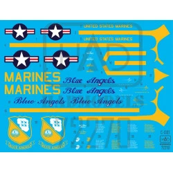 Had Models 72270 1/72 Decal For C-130t Fat Albert Blue Angels