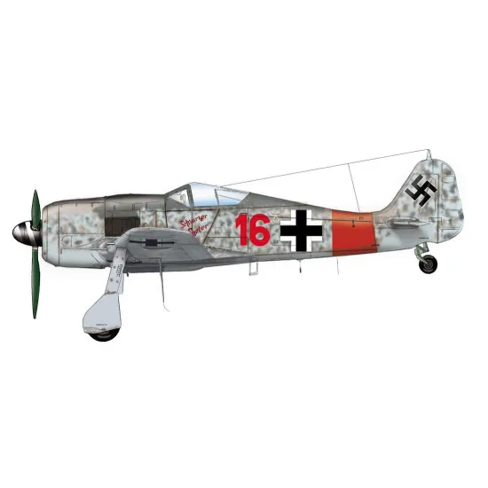 Had Models 48116 1/48 Decal For Fw-190 A-8 / R2 Red 4 Ur Sau Red16 Schwarzer Panter