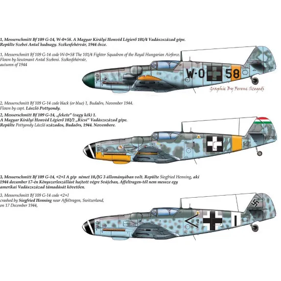 Had Models 48174 1/48 Decal For Messerschmitt Bf 109 G-14 Accessories Kit