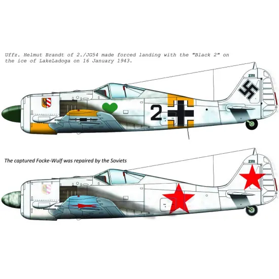 Had Models 48179 1/48 Decal For Fw 190 A-4 Black 2 Jg54 Soviet Captured Painting