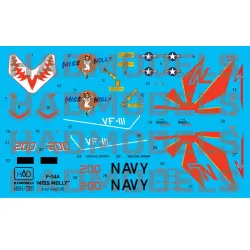 Had Models 48194/2022 1/48 Decal For F-14a Vf111 Sundowners Miss Molly