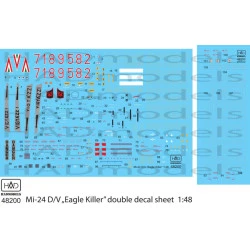 Had Models 48200 1/48 Mi-24 D/V Eagle Killers In Hungarian Service With Extra Stencils