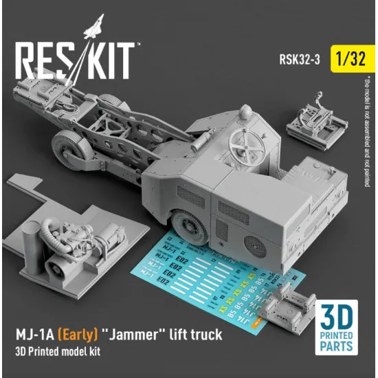 Reskit Rsk32-0003 1/32 Mj1a Early Jammer Lift Truck 3d Printed Model Kit
