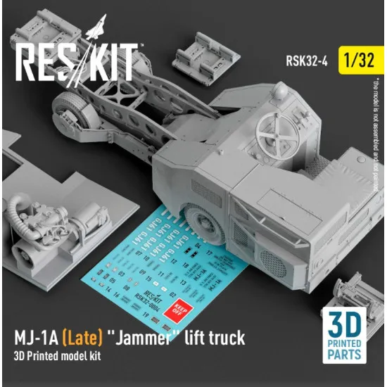 Reskit Rsk32-0004 1/32 Mj1a Late Jammer Lift Truck 3d Printed Model Kit