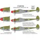Had Models 48212 1/48 Decal For P-38 F/G For Tamiya Kit Above Europe Accessories