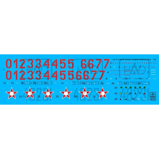 Had Models 48231 1/48 Decal For L-29 Hungarian Air Force Part 2