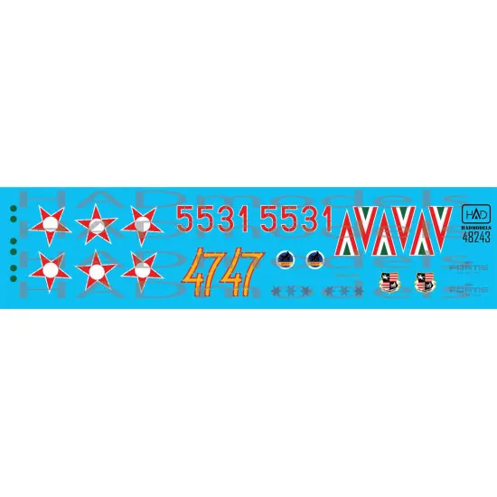 Had Models 48243 1/48 Decal Fot Mig-21 Bis 5531 Hunaf Accessories Kit