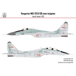 Had Models 48249 1/48 Decal Fot Mig-29 B/Ub Accessories For Aircraft
