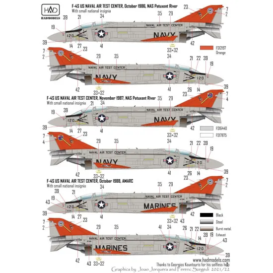 Had Models 48255 1/48 Decal Fot F-4s/J Phantom Ii Us Naval Air Test Center The Final Countdown