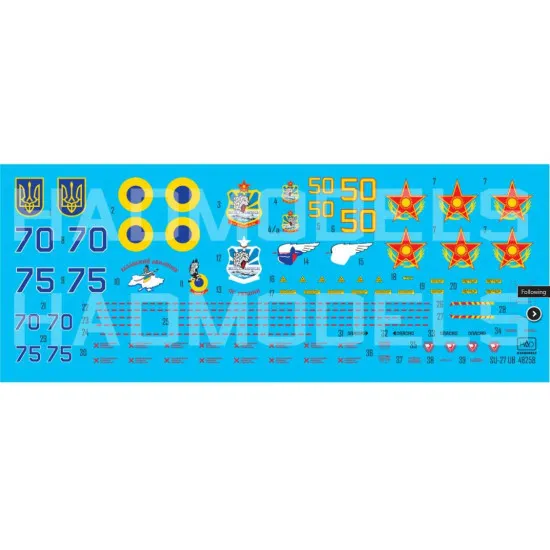 Had Models 48258 1/48 Decal For Su-27ubm-1 Ukrainian And Kazakh Painting Schemes