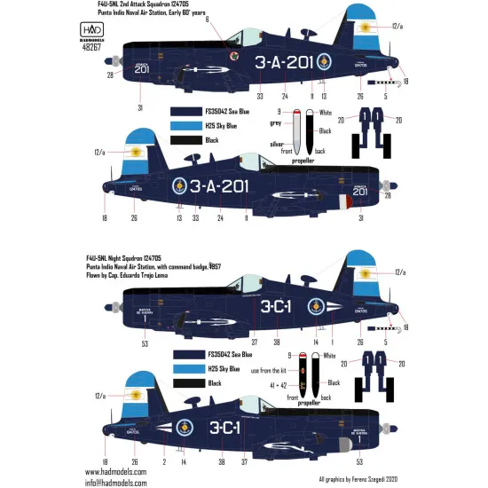 Had Models 48267 1/48 Decal For F4u- Corsairs Accessories For Aircraft