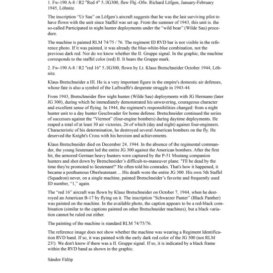 Had Models 32039 1/32 Decal For Fw 190 A-8/R2decal Accessoreis Fo Aircraft