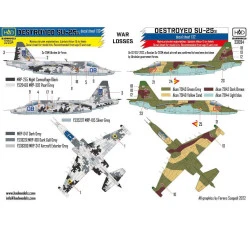 Had Models 32094 1/32 Decal War Losses Ukrainian And Russian Destroyed Su-25s
