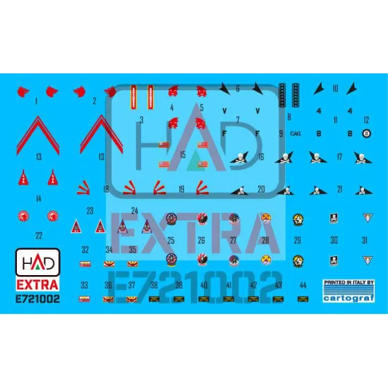 Had Models E721002 1/72 Decal For F-14a Helmet And Dress Sewing Markings