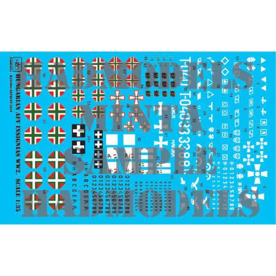 Had Models 035004 1/35 Decal For Hungarian Ww Ii Part 2 Accessories Kit