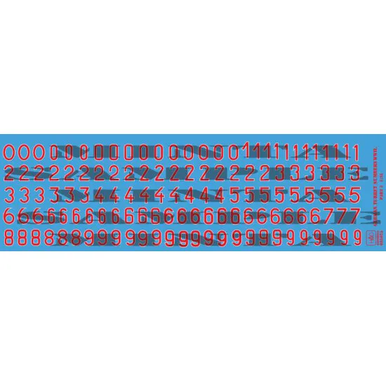 Had Models 035025 1/35 Decal For German Ww2 Turret Numbers Part 5