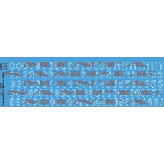 Had Models 035032 1/35 Decal For German Ww2 Turret Numbers Part 12