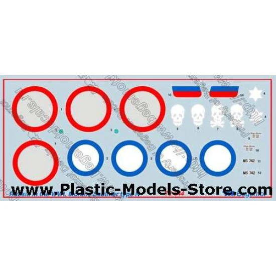 Russia in the WWI Morane Saulnier type N decals set 1/72 BEGEMOT 72044