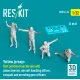 Reskit Rsf32-0024 1/32 Yellow Jersey Left Position From The Aircraft Plane Director Aircraft Handling Officer Catapult And Arresting Gear Officers 4 Pcs 3d Printed