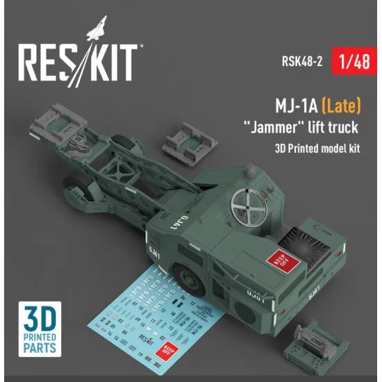 Reskit Rsk48-0002 1/48 Mj 1a Late Jammer Lift Truck 3d Printed Model Kit