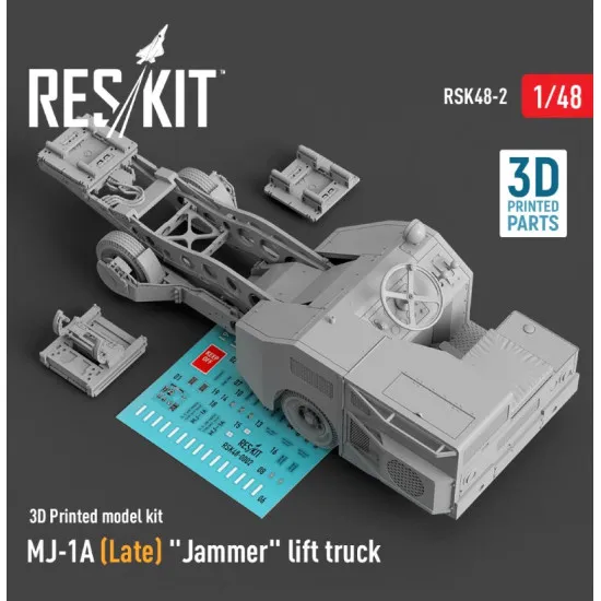 Reskit Rsk48-0002 1/48 Mj 1a Late Jammer Lift Truck 3d Printed Model Kit