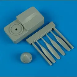 Quickboost 72378 1/72 F-51 Mustang Propeller W/Tool For Tamiya Accessories Kit