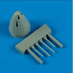 Quickboost 72393 1/72 F9f-2 Panther Correct Nose With Gun Barrels For Hobby Boss