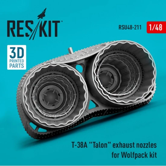 Reskit Rsu48-0211 1/48 T38a Talon Exhaust Nozzles For Wolfpack Kit 3d Printed