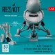 Reskit Rsu48-0316 1/48 A7e Corsair Ii Air Intakes Wheel Bays Landing Gears Wheels For Hasegawa Kit 3d Printed