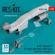 Reskit Rsu48-0316 1/48 A7e Corsair Ii Air Intakes Wheel Bays Landing Gears Wheels For Hasegawa Kit 3d Printed