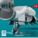 Reskit Rsu48-0317 1/48 A7d Corsair Ii Air Intakes Wheel Bays Landing Gears Wheels For Hasegawa Kit 3d Printed