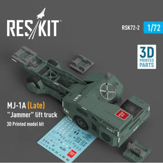 Reskit Rsk72-0002 1/72 Mj1a Late Jammer Lift Truck 3d Printed Model Kit