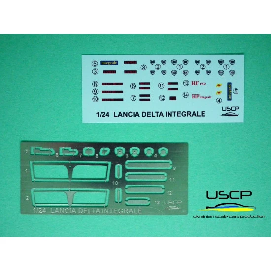 Uscp 24a073 1/24 Delta Integrale Front Grill Early For Hasegawa Resin Kit