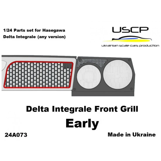 Uscp 24a073 1/24 Delta Integrale Front Grill Early For Hasegawa Resin Kit