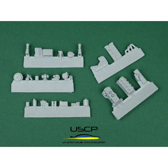 Uscp 24t063 1/24 Sierra Cosworth 4x4 Engine Bay Super Detail Set For D.modelkit