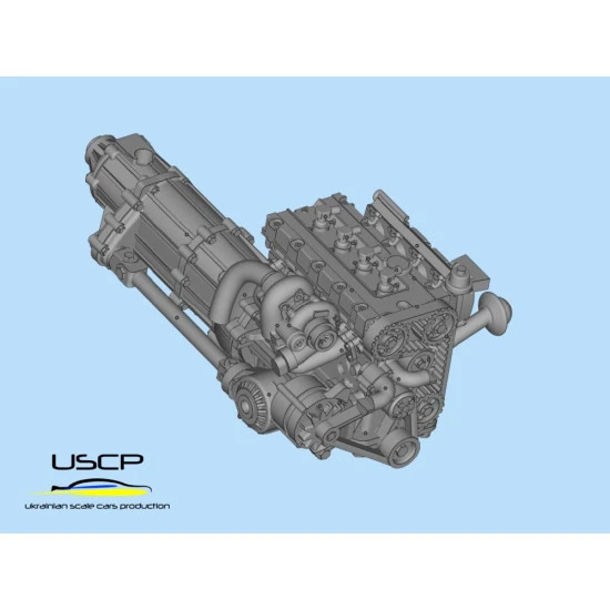 Uscp 24t063 1/24 Sierra Cosworth 4x4 Engine Bay Super Detail Set For D.modelkit