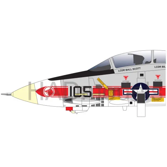 Had Models 48218 1/48 Decal For F-14a Vf-1 Wolfpack Uss Enterprise
