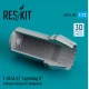 Reskit Rsu72-0180 1/72 F 35 A C Lightning Ii Exhaust Nozzle For Tamiya Kit 3d Printed