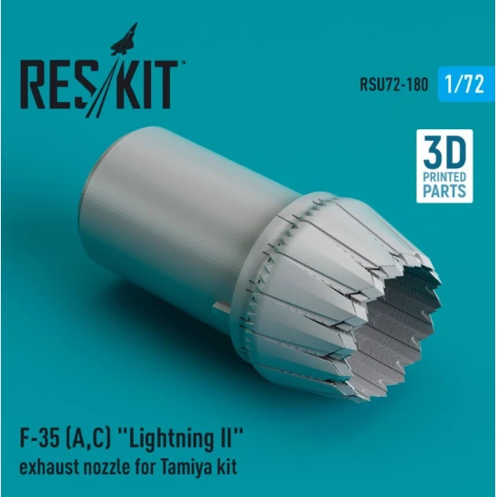 Reskit Rsu72-0180 1/72 F 35 A C Lightning Ii Exhaust Nozzle For Tamiya Kit 3d Printed