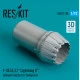 Reskit Rsu72-0180 1/72 F 35 A C Lightning Ii Exhaust Nozzle For Tamiya Kit 3d Printed