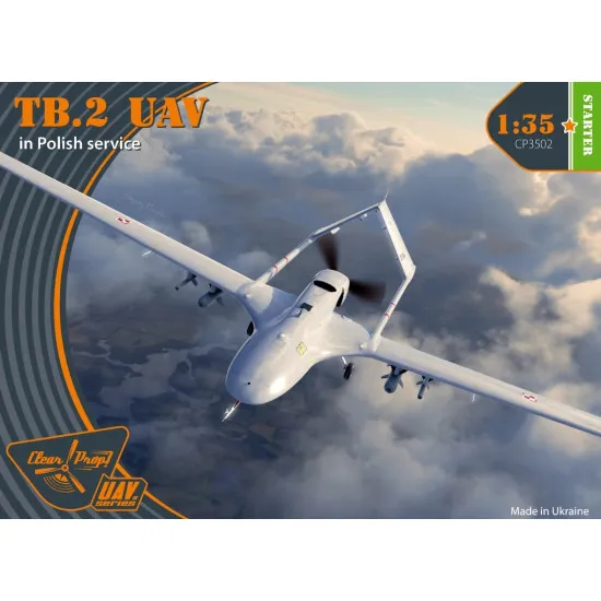 Clear Prop 3502 1/35 Tb.2 Uav In Polish Service Plastic Model Kit
