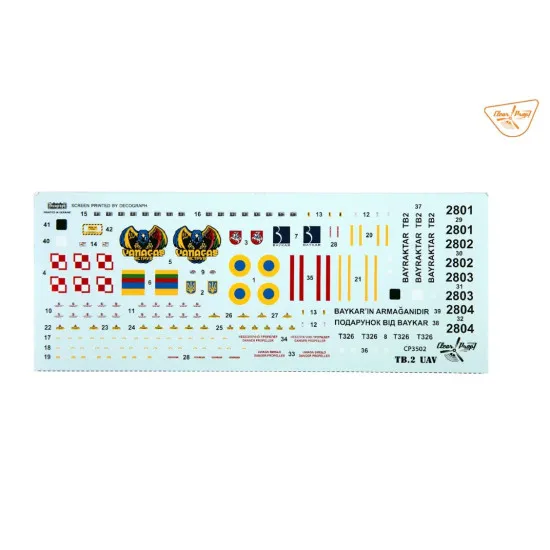 Clear Prop 3502 1/35 Tb.2 Uav In Polish Service Plastic Model Kit