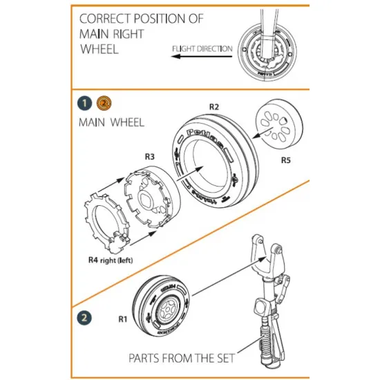 Clear Prop 35004 1/35 Tb.2 Wheelset Aircraft Accessories