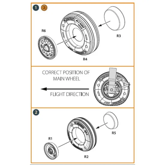 Clear Prop 72112 1/72 F 35a Wheel Set Aircraft Accessories