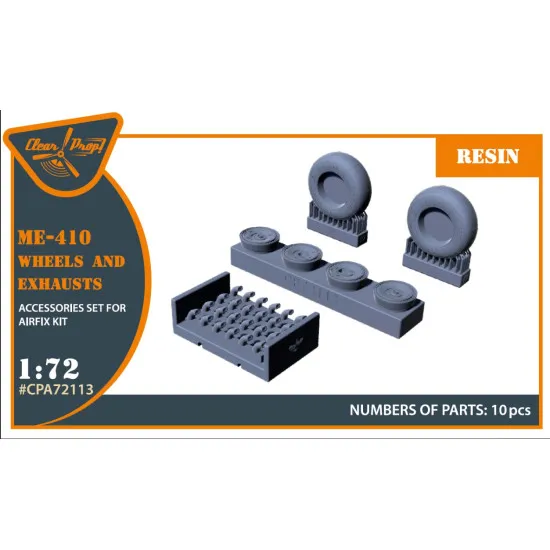 Clear Prop 72113 1/72 Me410 B 1 U2 U4 R4 Wheel Set And Exhausts Resin Model