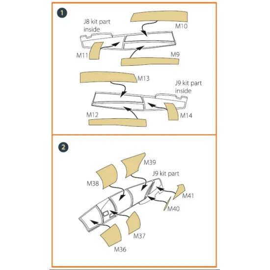 Clear Prop 72116 1/72 Me410 B1.u2.u4.r4 Painting Mask On Yellow Kabuki Paper For Airfix Kit