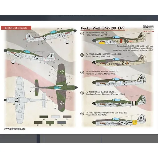 Print Scale 48-257 1/48 Focke Wulf Fw.190 D9 Part 1
