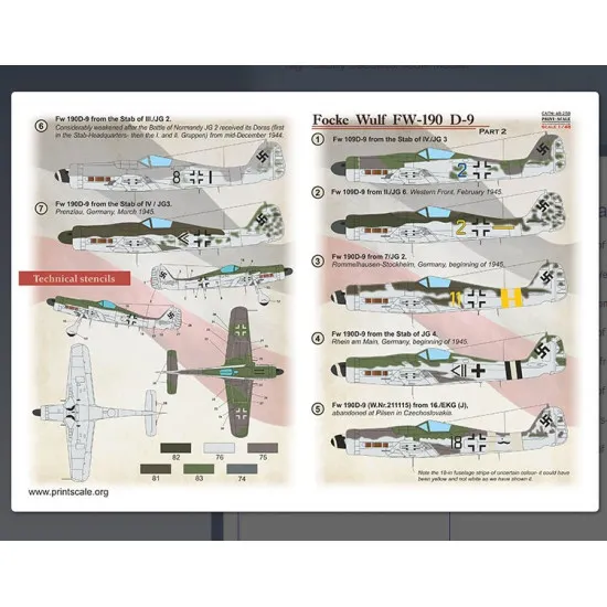 Print Scale 48-258 1/48 Focke Wulf Fw.190 D9 Part 2